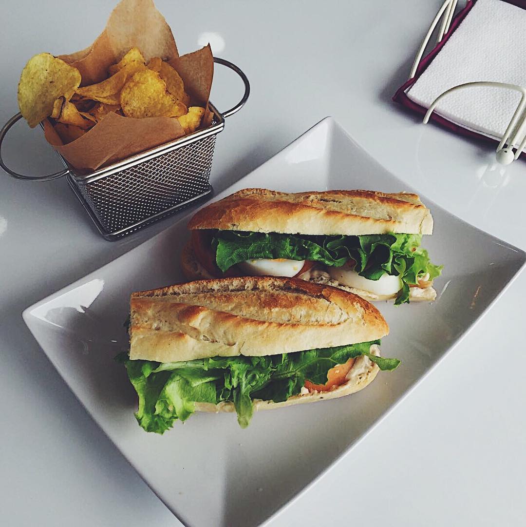Sandes em baguete